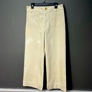 Maeve Colette Cream Wide Leg Pants